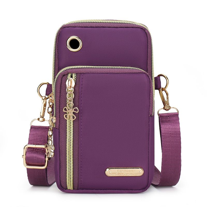 Vertical mobile bag nylon single shoulder crossbody