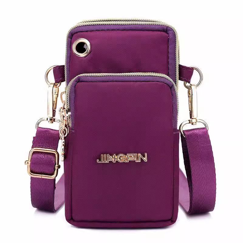 Vertical mobile bag nylon single shoulder crossbody