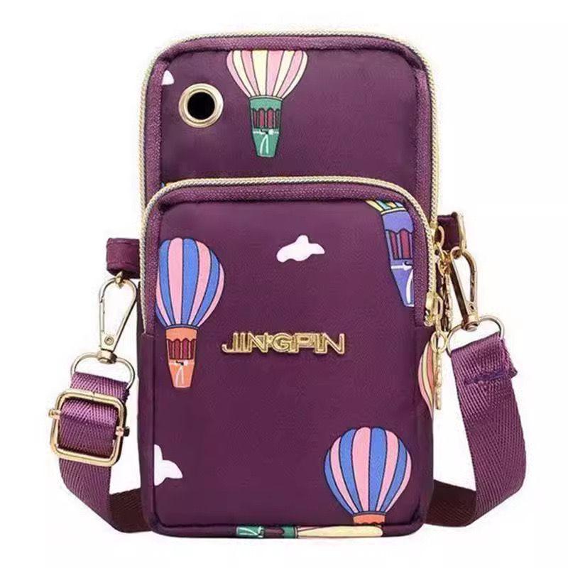 Vertical mobile bag nylon single shoulder crossbody