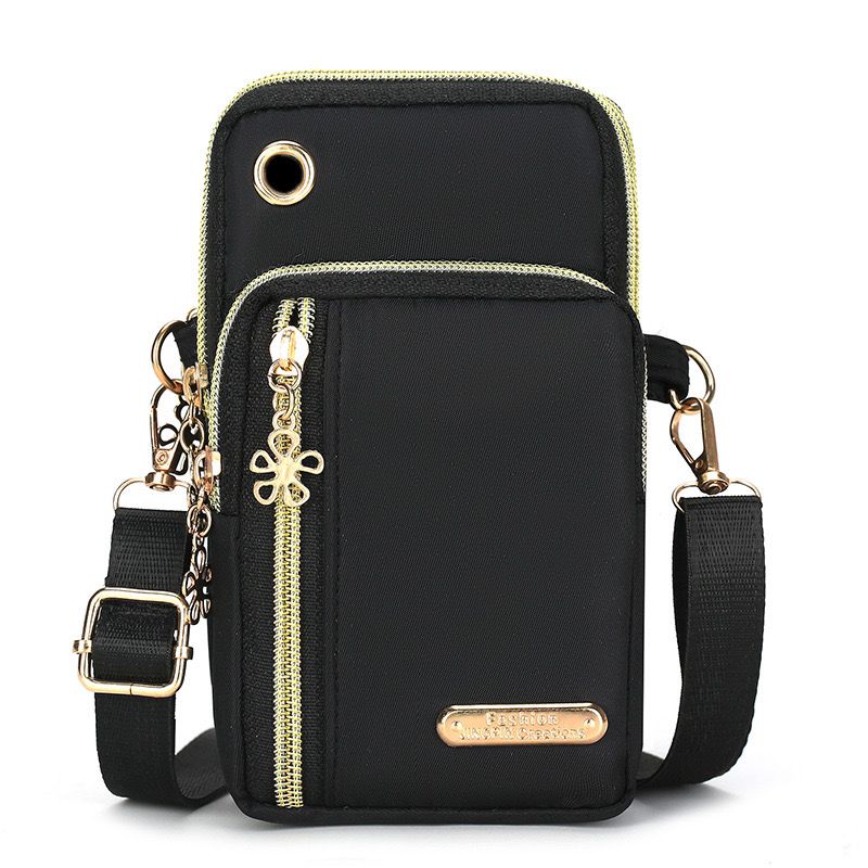 Vertical mobile bag nylon single shoulder crossbody