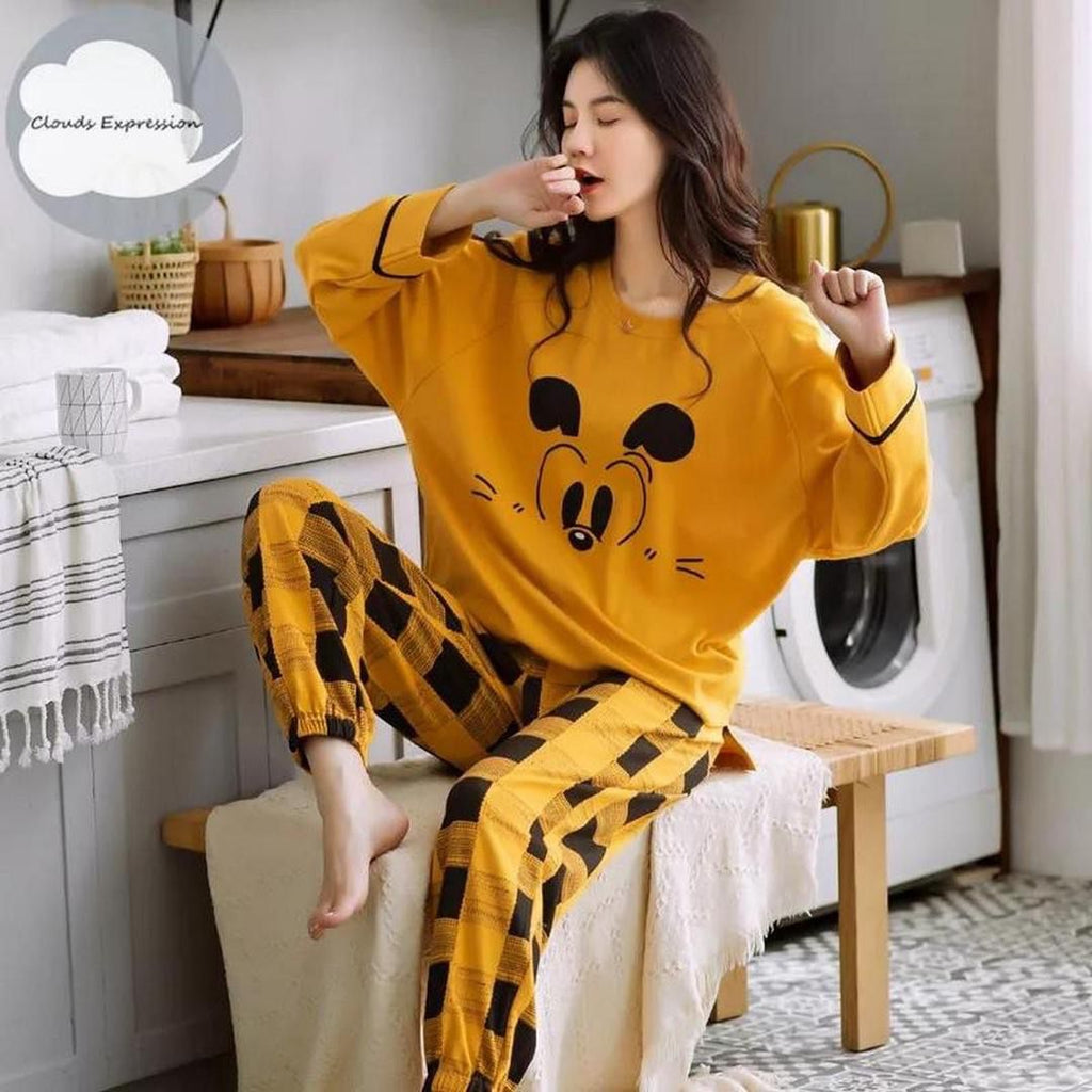 Jersey Printed Night Suit